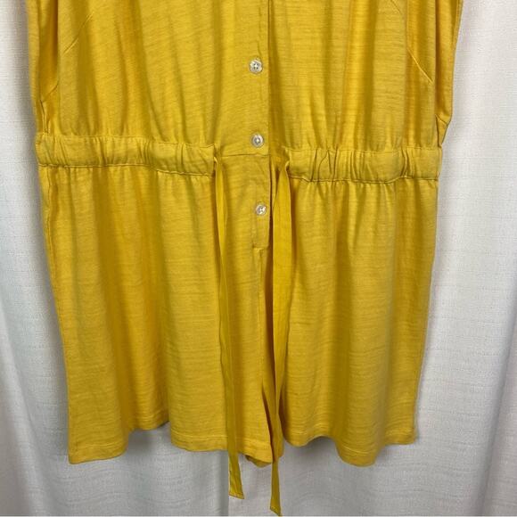 LOFT Plus Yellow Cotton V Neck Romper Sz.22W NWT - Picture 6 of 15